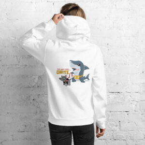 Fins and Paws Unite Unisex Hoodie
